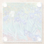 Irises Vincent van Gogh Glasuntersetzer (Rückseite)