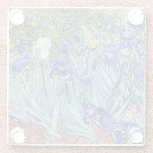 Irises Vincent van Gogh Glasuntersetzer (Rückseite)