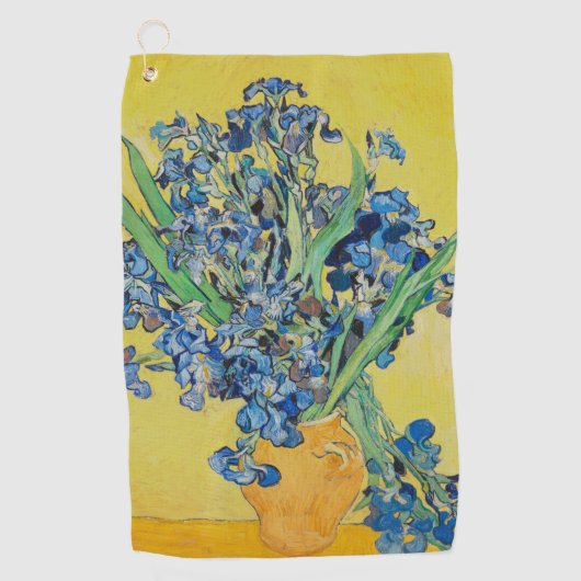 Irises Vincent van Gogh Golfhandtuch (Vorderseite)