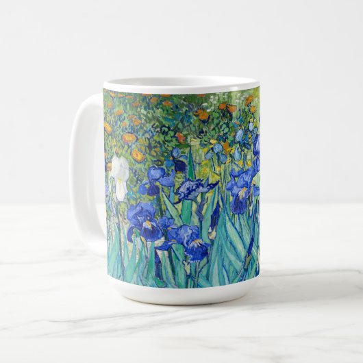 Irises Vincent van Gogh Kaffeetasse (Vorderseite Links)