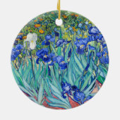 Irises Vincent van Gogh Keramik Ornament (Hinten)