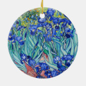 Irises Vincent van Gogh Keramik Ornament (Hinten)
