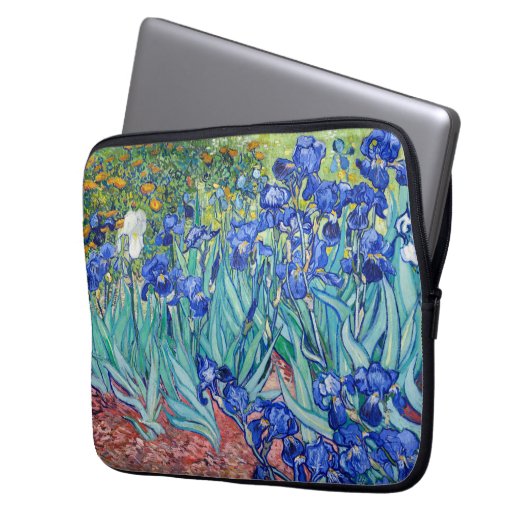 Irises Vincent van Gogh Laptopschutzhülle (Vorderseite Links)