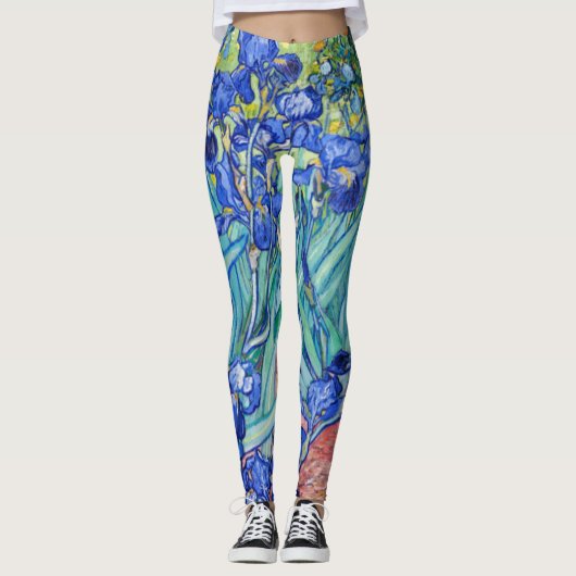 Irises Vincent van Gogh Leggings (Vorderseite)