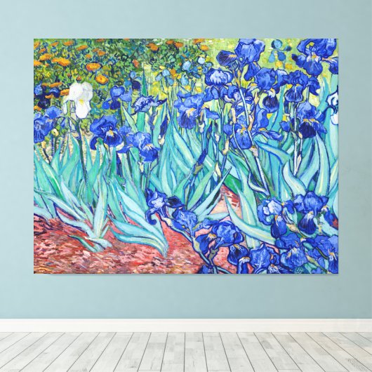 Irises Vincent van Gogh Leinwanddruck (Insitu (Holzboden))