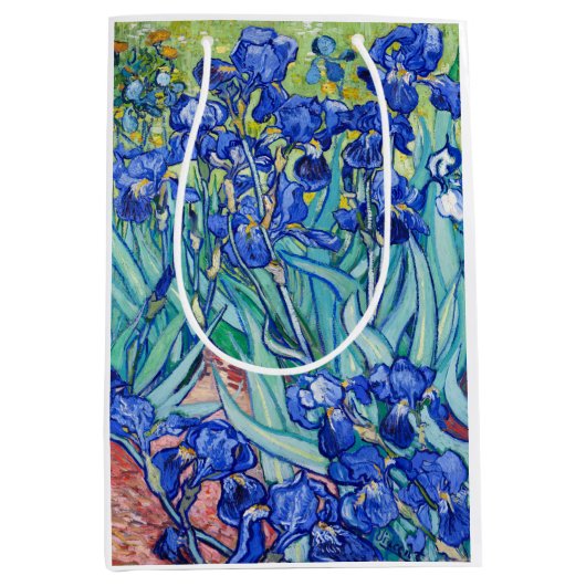Irises Vincent van Gogh Mittlere Geschenktüte (Vorderseite)