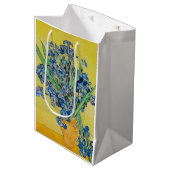 Irises Vincent van Gogh Mittlere Geschenktüte (Vorderseite Schrägansicht)