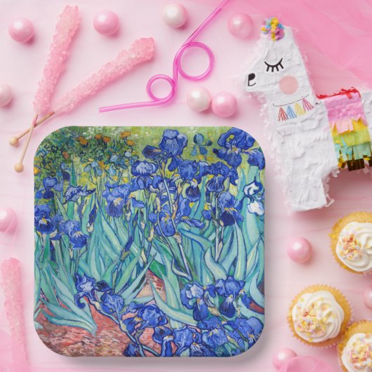 Irises Vincent van Gogh Pappteller (Party)