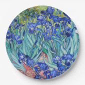 Irises Vincent van Gogh Pappteller (Vorderseite)