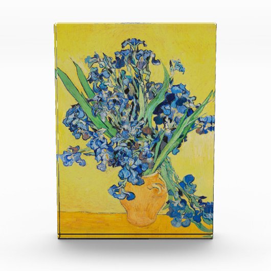 Irises Vincent van Gogh Poster Fotoblock (Vorderseite)