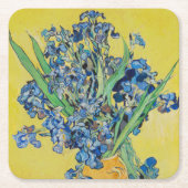 Irises Vincent van Gogh Poster Rechteckiger Pappuntersetzer (Vorderseite)