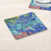 Irises Vincent van Gogh Rechteckiger Pappuntersetzer (angewinkelt)