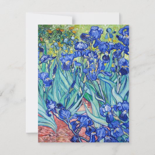 Irises Vincent van Gogh RSVP Karte (Vorderseite)