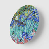 Irises Vincent van Gogh Runde Wanduhr (Winkel)