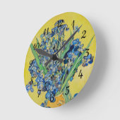 Irises Vincent van Gogh Runde Wanduhr (Winkel)