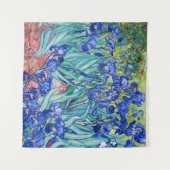 Irises Vincent van Gogh Tapestry Wandteppich (Vorderseite (Horizontal))