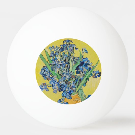 Irises Vincent van Gogh Tischtennisball (Vorderseite)