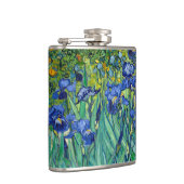 Irises Vincent van Gogh Vintage Malerei Flachmann (Rechts)