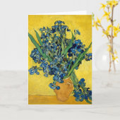 Irises Vintag Van Gogh Floral Painting Karte (Gelbe Blume)