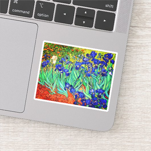 Irises von Vincent Van Gogh Aufkleber (Detail)