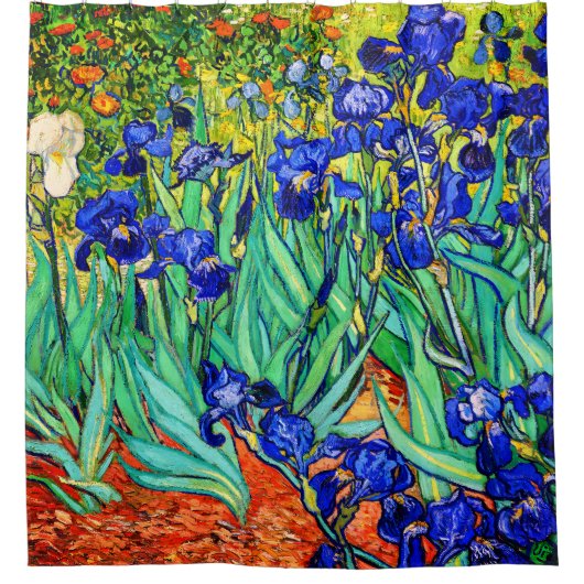 Irises von Vincent Van Gogh Duschvorhang (Vorderseite)