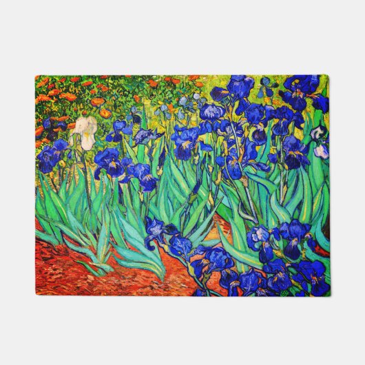 Irises von Vincent Van Gogh Fußmatte (Vorderseite)
