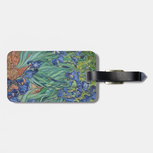 Irises von Vincent Van Gogh Gepäckanhänger (Rückseite horizontal)