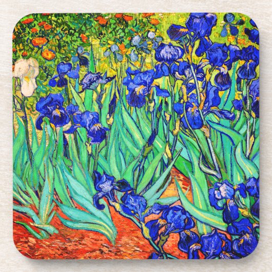 Irises von Vincent Van Gogh Getränkeuntersetzer (Vorderseite)