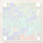 Irises von Vincent Van Gogh Glasuntersetzer (Rückseite)