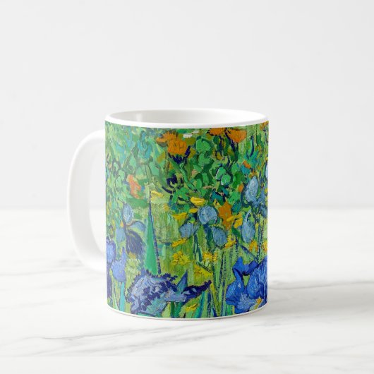 Irises von Vincent Van Gogh Kaffeetasse (Vorderseite Links)