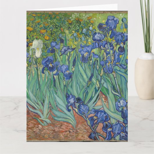 Irises von Vincent Van Gogh Karte (Vorderseite)