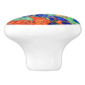 Irises von Vincent Van Gogh Keramikknauf (Seitenansicht)