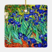 Irises von Vincent Van Gogh Keramikornament (Rückseite)
