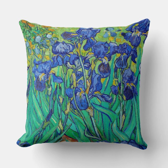 Irises von Vincent Van Gogh Kissen (Vorderseite)