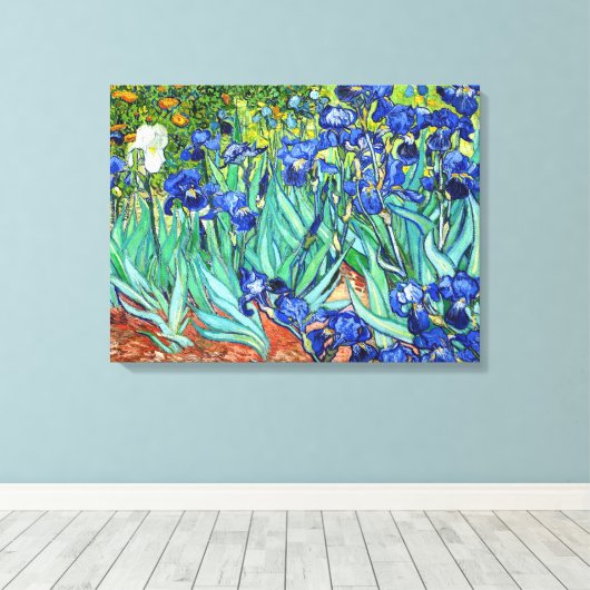 Irises von Vincent Van Gogh Leinwanddruck (Insitu (Holzboden))