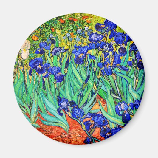 Irises von Vincent Van Gogh Magnet (Vorne)