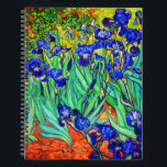 Irises von Vincent Van Gogh Notizblock<br><div class="desc">Vincent Van Gogh Irises 1889 gemalt ist es eines der Gemälde, die er in Saint Paul-de-Mausole Asyl in Saint-Rémy-de-Provence in Frankreich erschuf. Es ist ein Ölgemälde. Diese kunstvolle Ölmalerei zeigt ein Feld von Iris-Blume-Pflanze. Vincent Van Gogh war ein berühmter Künstler. Er war ein niederländischer Postimpressionist.
Dieses Gemälde ist öffentlich.</div>