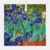 Irises von Vincent Van Gogh Ornament Aus Glas (Rückseite)