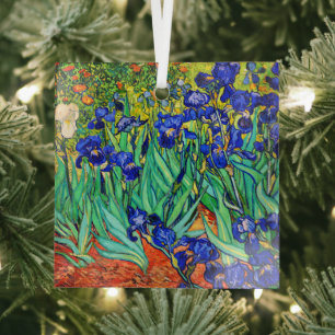 Irises von Vincent Van Gogh Ornament Aus Glas