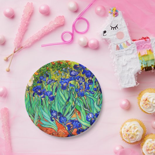 Irises von Vincent Van Gogh Pappteller (Party)