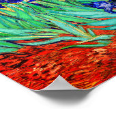 Irises von Vincent Van Gogh Poster (Ecke)