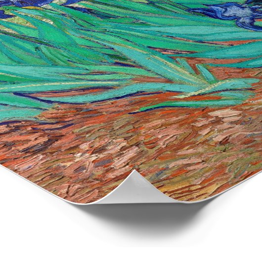 Irises von Vincent Van Gogh Poster (Ecke)