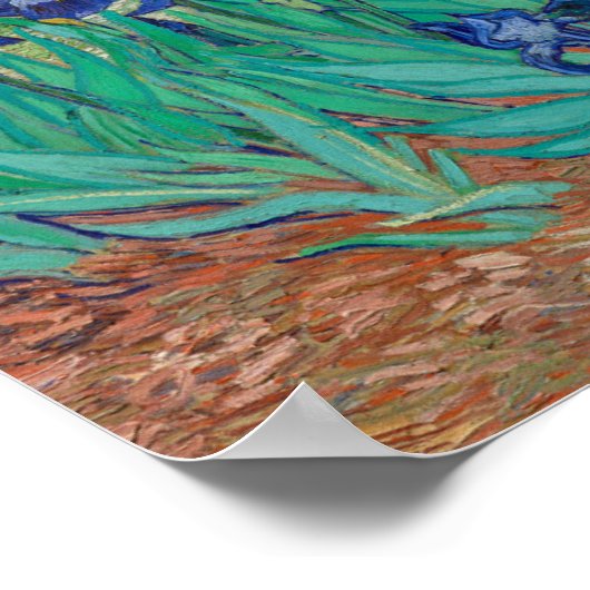 Irises von Vincent Van Gogh Poster (Ecke)