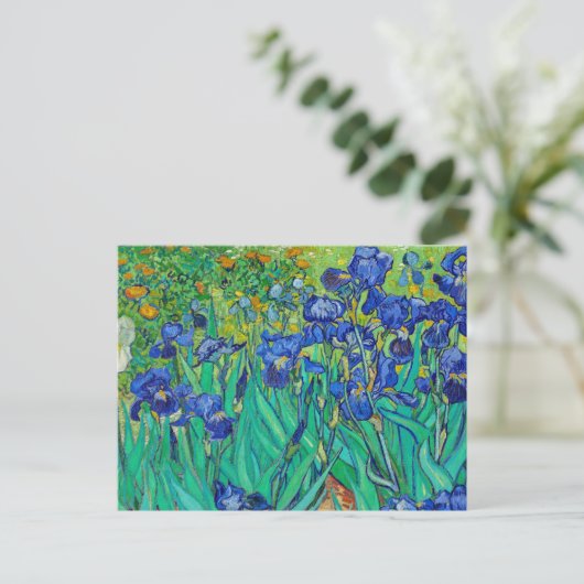 Irises von Vincent Van Gogh Postkarte (Stehend Vorderseite)