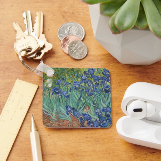 Irises von Vincent Van Gogh Schlüsselanhänger (Schreibtisch)