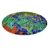 Irises von Vincent Van Gogh Schneidebrett (Ecke)