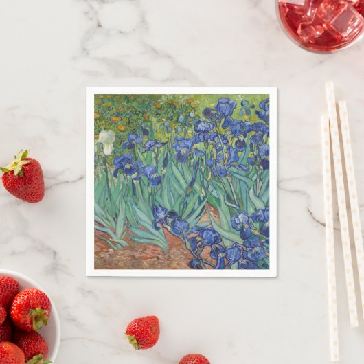 Irises von Vincent Van Gogh Serviette (Beispiel)