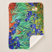 Irises von Vincent Van Gogh Sherpadecke (Vorderseite)