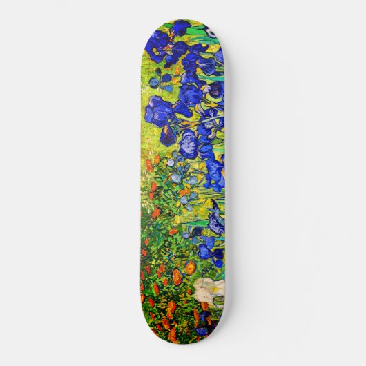 Irises von Vincent Van Gogh Skateboard (Vorderseite)