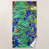 Irises von Vincent Van Gogh Strandtuch (Vorderseite)